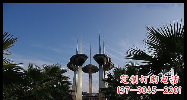 宁波广场不锈钢避雷针抽象雕塑11