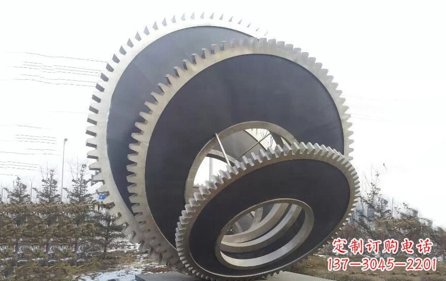 宁波大型不锈钢齿轮雕塑