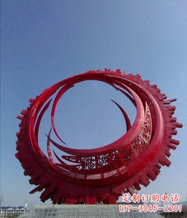 宁波精致而又引人注目的不锈钢齿轮雕塑