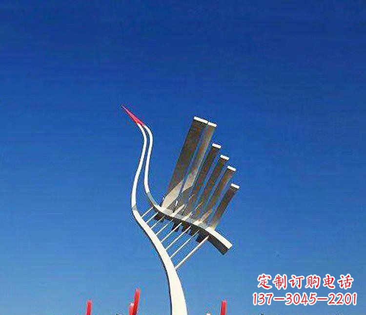 宁波丹顶鹤景观雕塑,完美定制