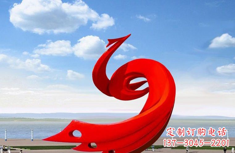 宁波广场不锈钢抽象凤凰222