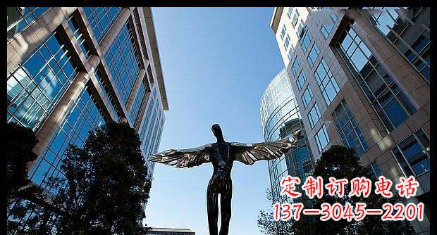 宁波广场不锈钢抽象天使雕塑