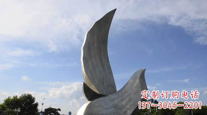宁波领雕塑带来的和平鸽雕塑