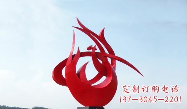 宁波广场不锈钢大型凤凰雕塑