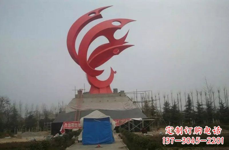 宁波优雅精致的不锈钢凤凰雕塑