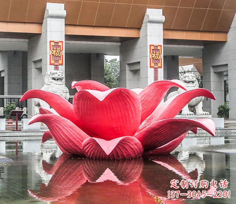 宁波完美满足你的不锈钢荷花雕塑