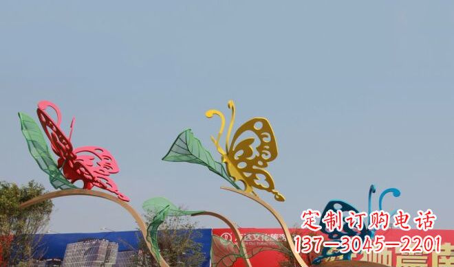 宁波广场不锈钢蝴蝶雕塑