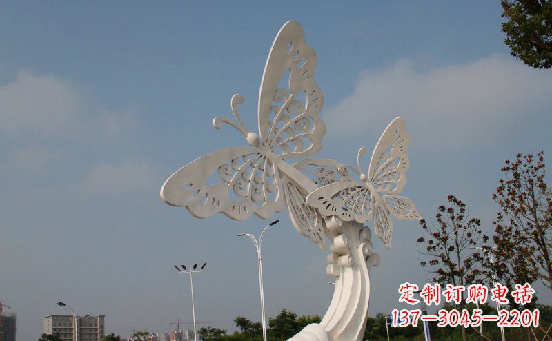 宁波完美的蝴蝶不锈钢雕塑