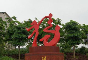 宁波精致大气的不锈钢抽象福字雕塑
