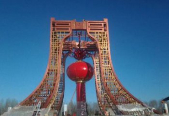 宁波中领雕塑推出不锈钢大型灯笼雕塑