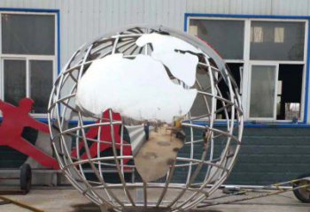 宁波中领雕塑制作专业不锈钢地球仪景观雕塑