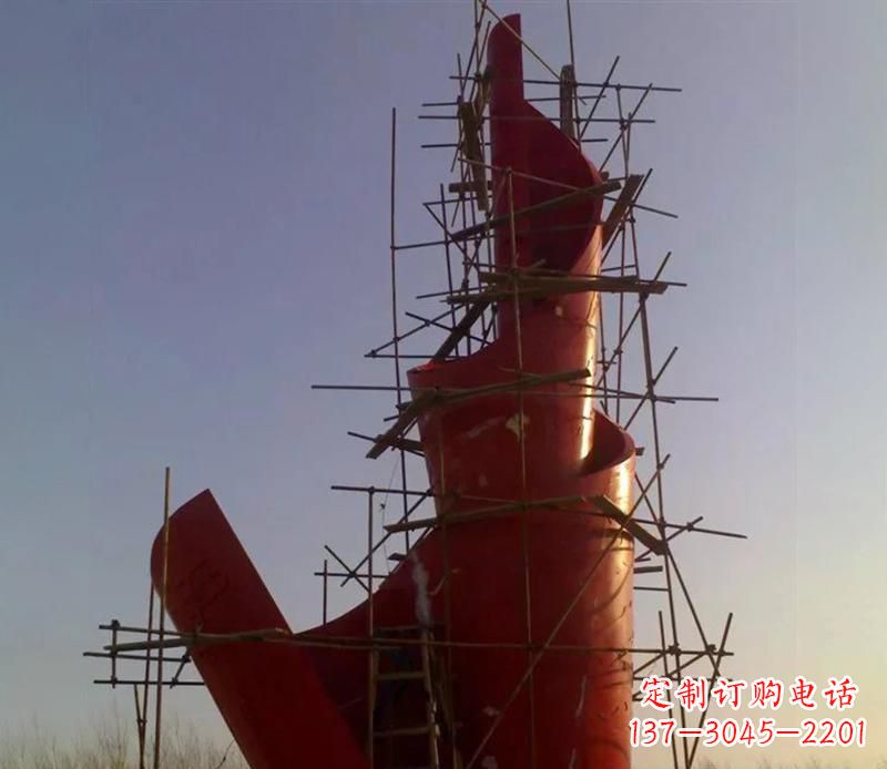 宁波广场不锈钢火炬景观雕塑