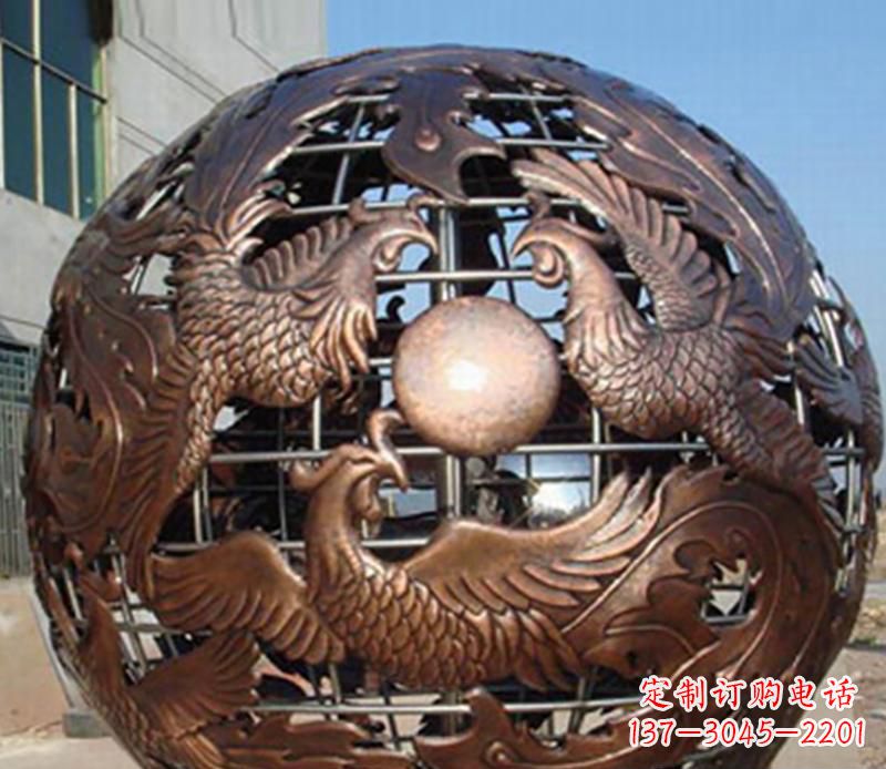 宁波中领雕塑定制经典龙凤雕塑；