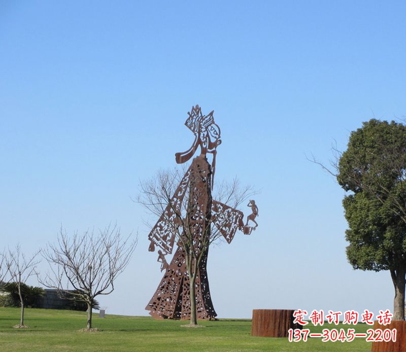 宁波广场不锈钢皮影戏雕塑