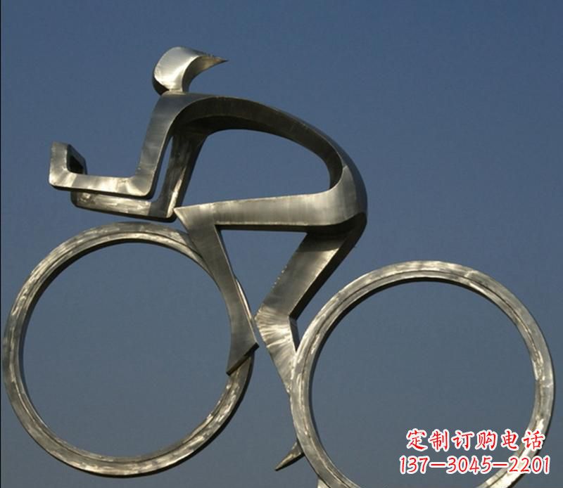 宁波不锈钢骑自行车雕塑