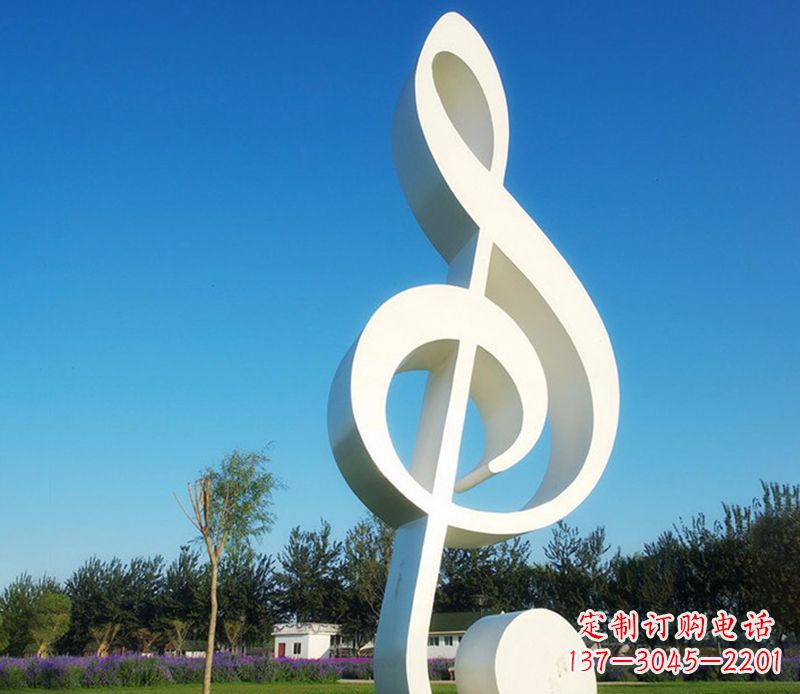 宁波广场不锈钢音符雕塑