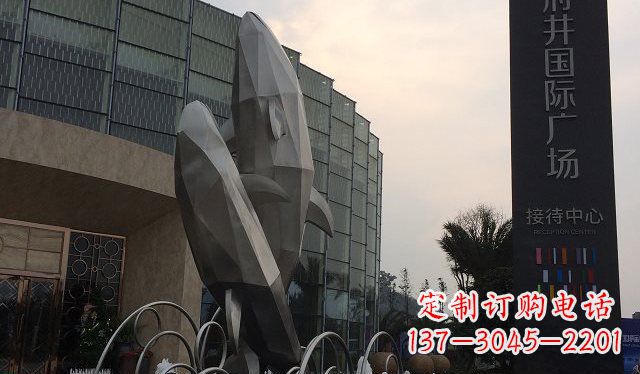 宁波品质超凡的不锈钢海豚雕塑