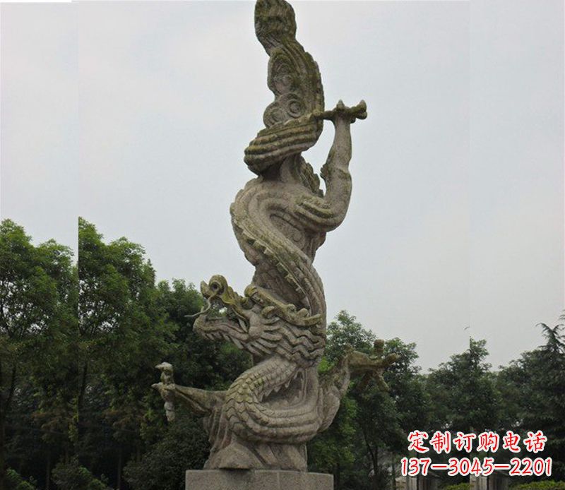 宁波广场大理石龙雕塑