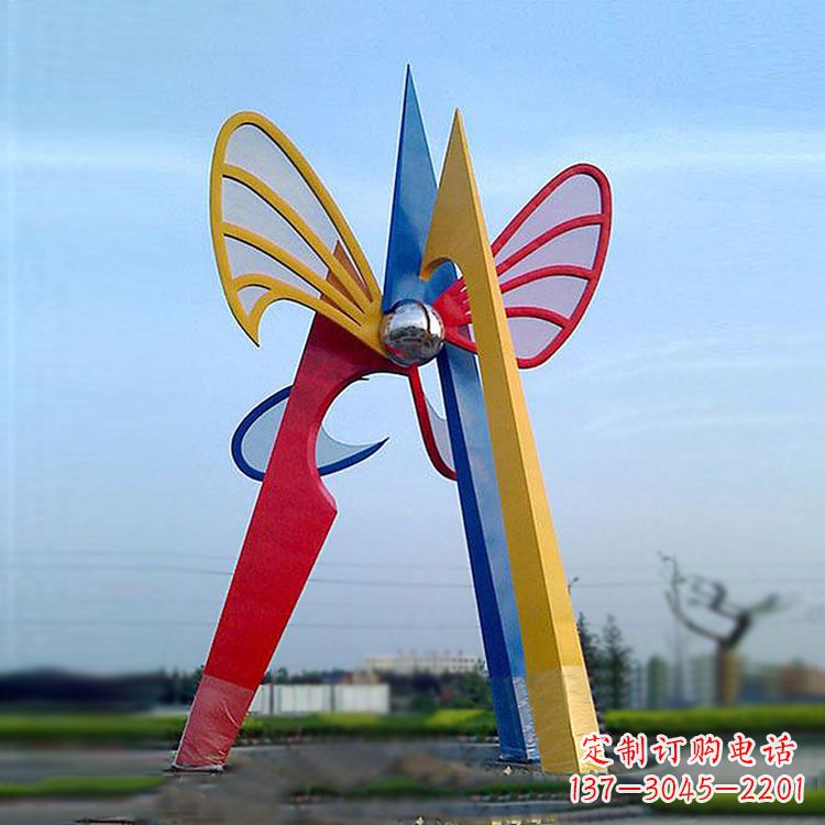 宁波中领雕塑带您欣赏大型抽象蝴蝶雕塑