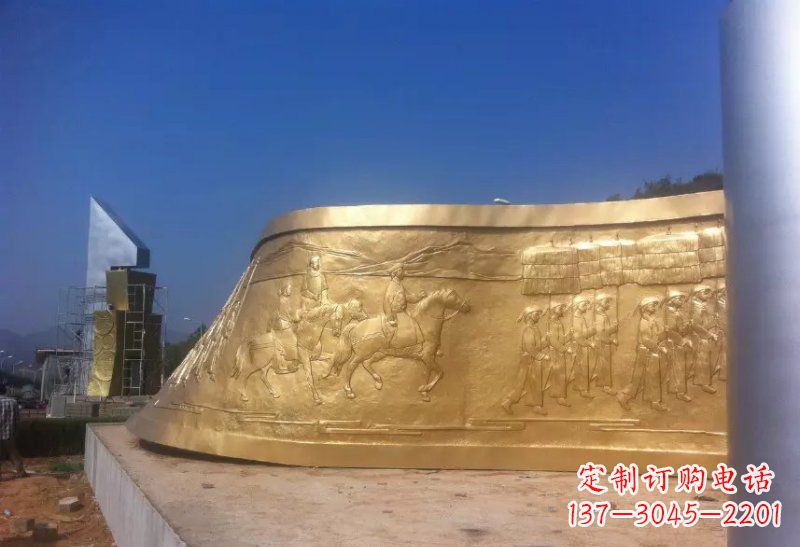 宁波广场锻铜书卷雕塑