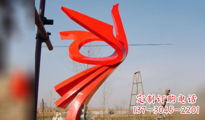 宁波广场凤凰不锈钢雕塑 (3)