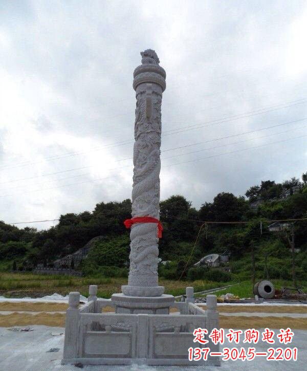宁波高质感汉白玉华表雕塑,让您的空间时尚更有品位