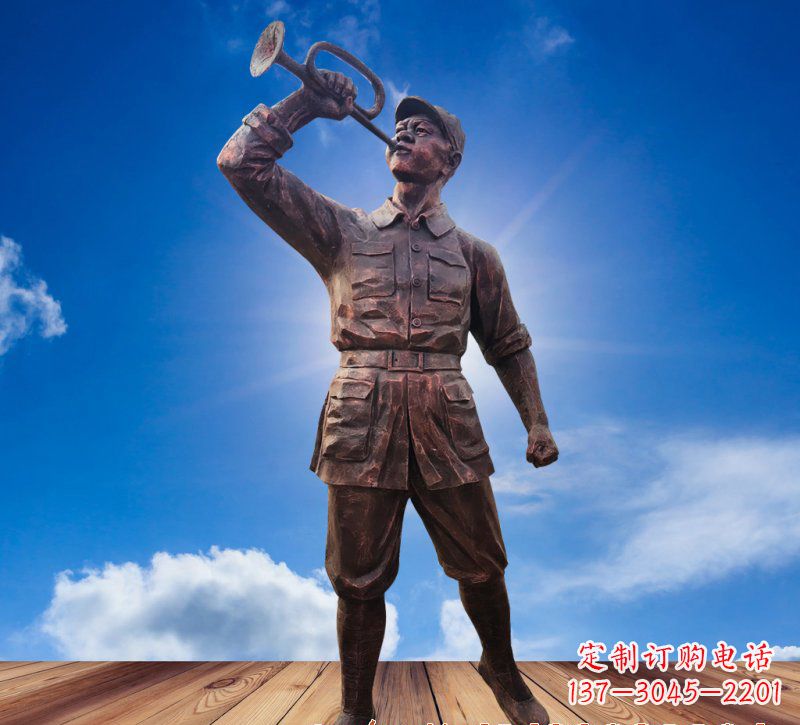 宁波领雕塑:具有历史意义的红军铜雕