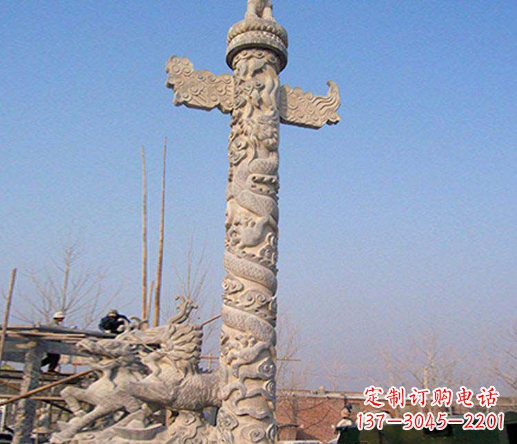 宁波广场华表景观石雕