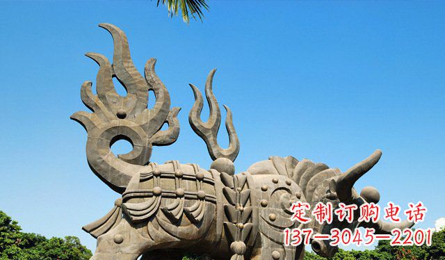 宁波铜牛雕塑,精致美观的热带雕塑