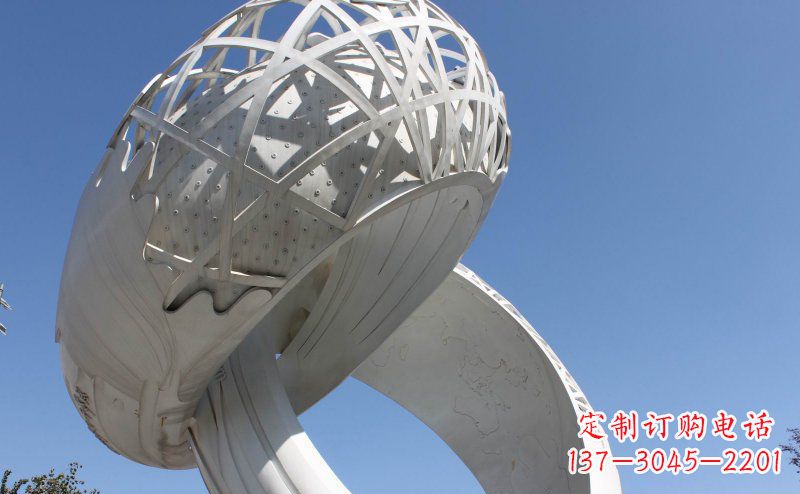 宁波广场戒指不锈钢雕塑 (2)