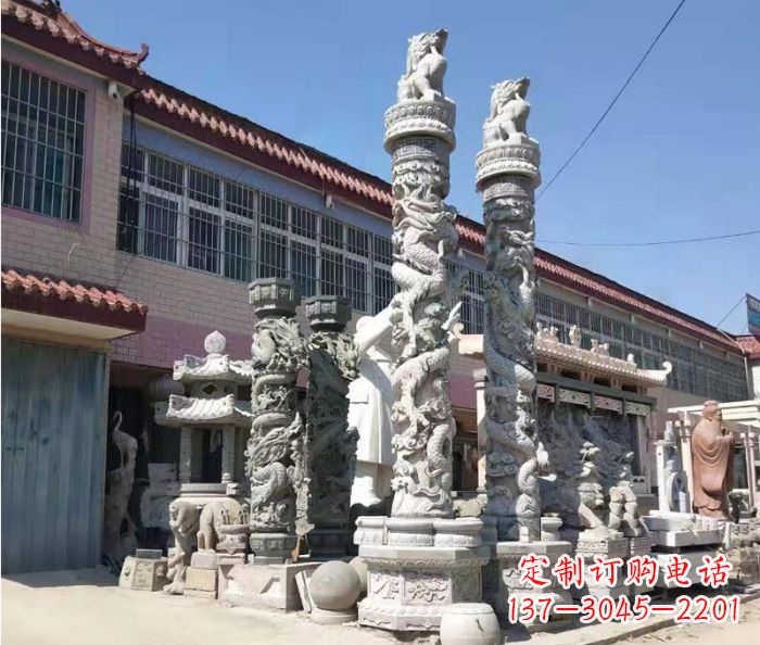 宁波品质考究的大理石龙柱石雕
