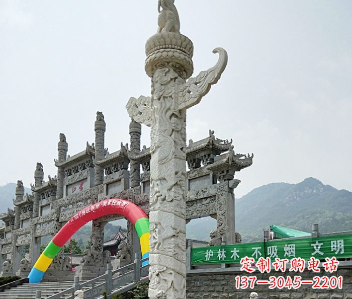 宁波中领雕塑汉白玉华表石雕--专业的定制雕塑制作服务