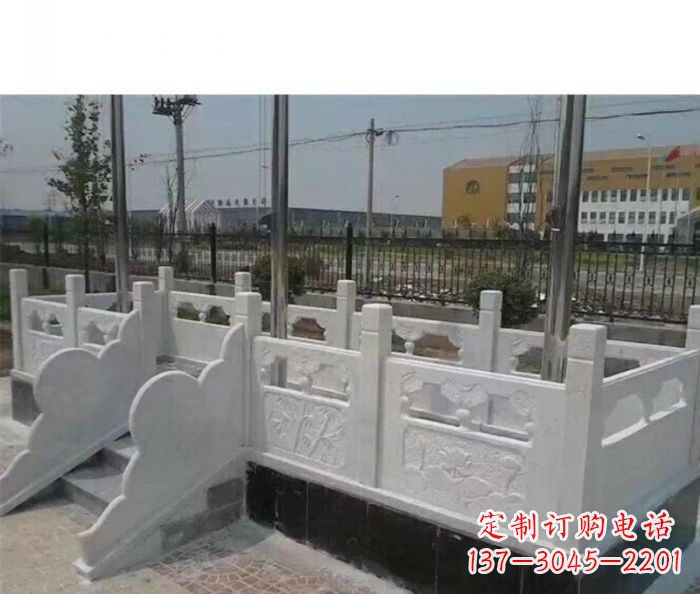 宁波完美的城市景观--汉白玉升旗台石雕