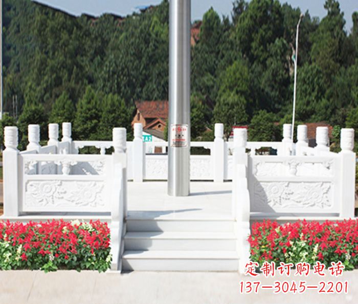 宁波领汉白玉升旗台雕塑