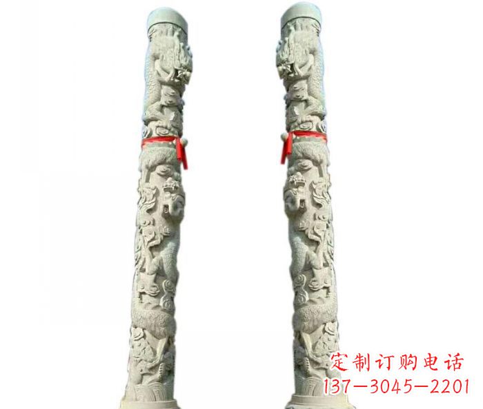 宁波时尚的盘龙柱石雕，给你不一样的空间