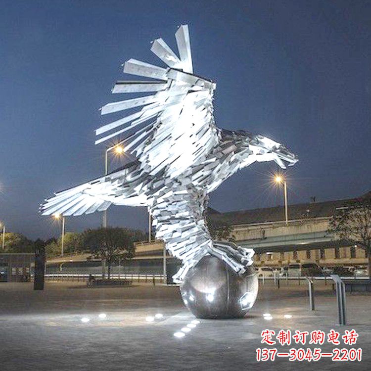 宁波广场老鹰不锈钢景观雕塑