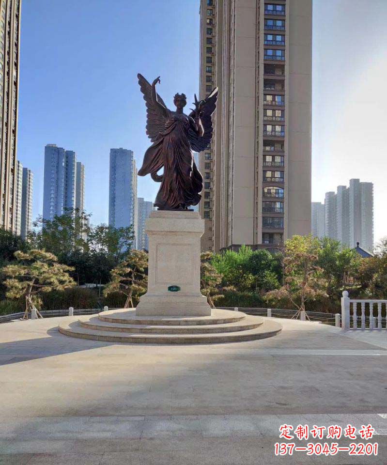 宁波广场女神铜雕