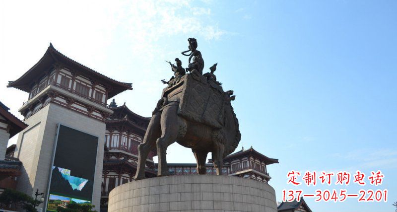 宁波古典经典,丝绸柔情骆驼雕塑