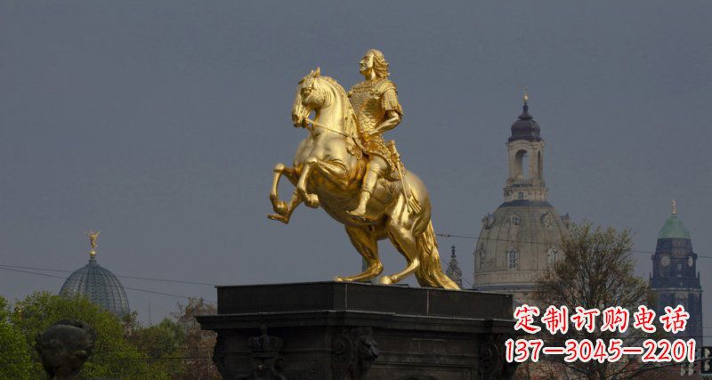 宁波西方风格铜骑马雕塑