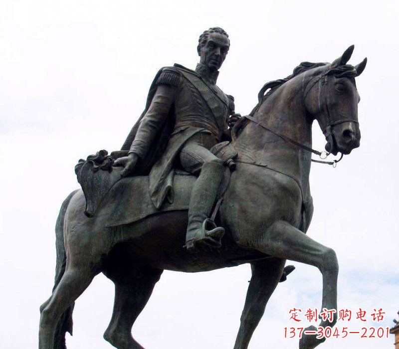 宁波中领雕塑：西方风格骑马铜雕