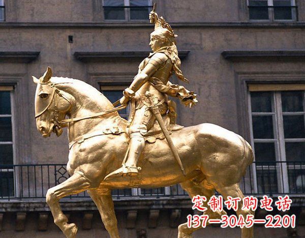 宁波中领雕塑:高端骑马凯撒雕塑