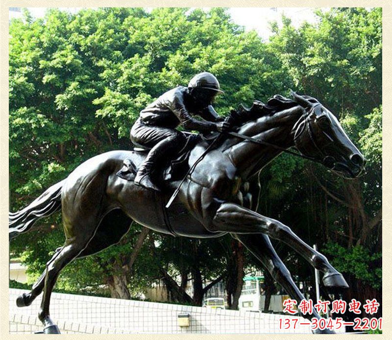 宁波精致骑马铜雕,把自然艺术带入生活