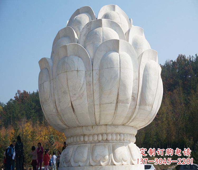 宁波荷花雕塑,引领广场石雕时尚