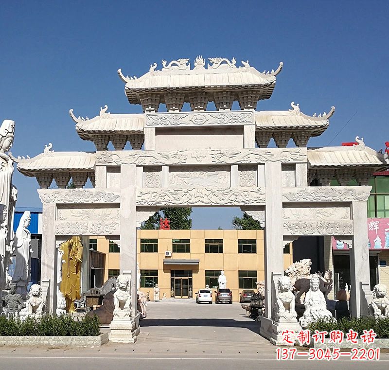 宁波广场石雕牌坊:品质卓越的牌坊雕塑