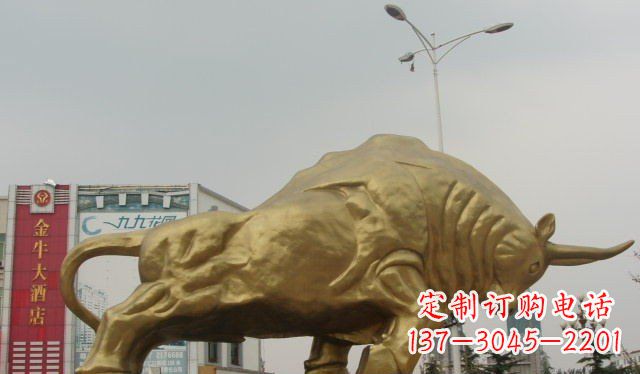 宁波拓荒牛铜雕塑-充满历史气息的精美雕塑