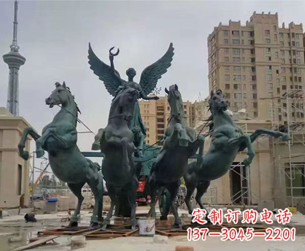 宁波广场太阳神阿波罗战车铜雕