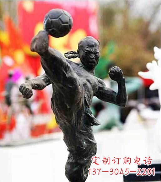 宁波足球雕塑:展现无限自由