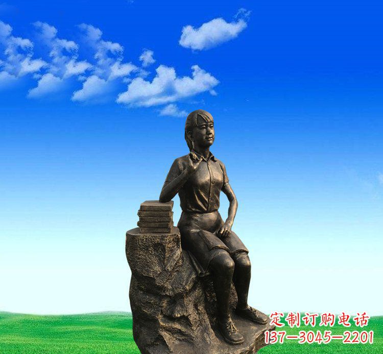 宁波展现美丽的美女雕塑