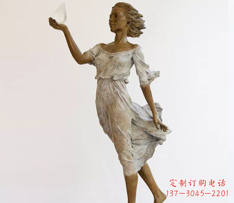 宁波精美铜质西方美女雕塑