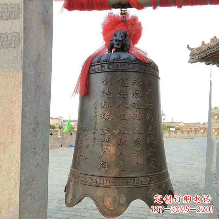 宁波传承经典律动热情——亿领中国领先的广场铜钟雕塑